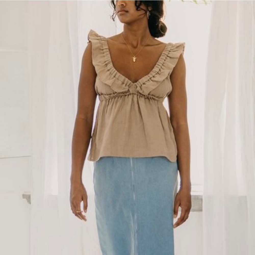 Harly Jae 100% linen Milos top